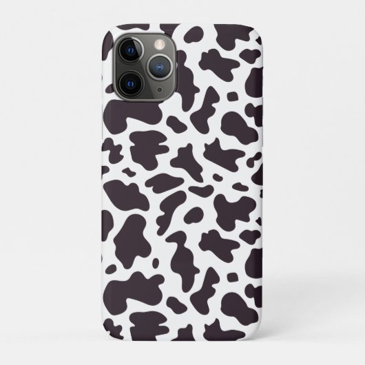 Zwarte en witte Koe Afdrukken Minimale moderne Case-Mate iPhone Case (Achterkant)