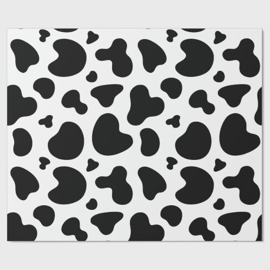 Zwarte en witte Koe Afdrukpapier voor thuisverpakk Cadeaupapier (Vlak)