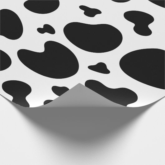 Zwarte en witte Koe Afdrukpapier voor thuisverpakk Cadeaupapier (Hoek)