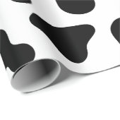 Zwarte en witte Koe Afdrukpapier voor thuisverpakk Cadeaupapier (Rol Hoek)