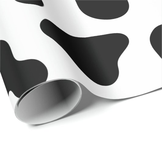 Zwarte en witte Koe Afdrukpapier voor thuisverpakk Cadeaupapier (Rol Hoek)