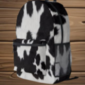 Zwarte en witte Koe Bedrukte Rugzak