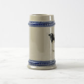 zwarte en witte koe bier bierpul (Center)