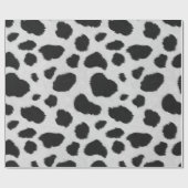 Zwarte en witte koe bont cadeaupapier (Vlak)