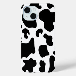 Zwarte en witte Koe iPhone 15 Case