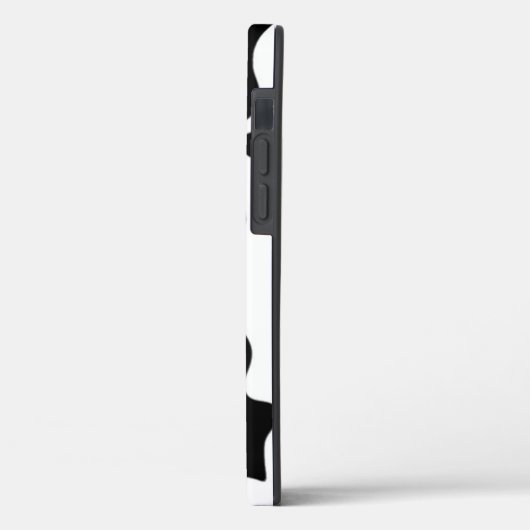 Zwarte en witte Koe Case-Mate iPhone Case (Achterkant / Links)
