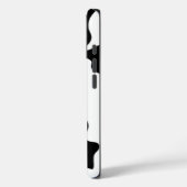 Zwarte en witte Koe Case-Mate iPhone Case (Achterkant / Links)