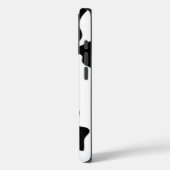 Zwarte en witte Koe Case-Mate iPhone Case (Achterkant / Links)