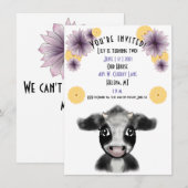 Zwarte en Witte Koe Dag  Kaart (Voorkant / Achterkant)