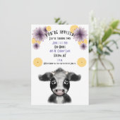 Zwarte en Witte Koe Dag  Kaart (Staand voorkant)