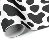 Zwarte en witte Koe Huid Cadeaupapier (Rol Hoek)