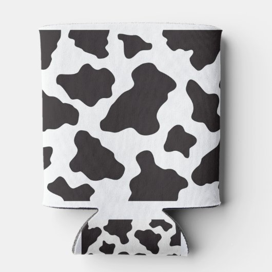 Zwarte en witte Koe Huid Koelbox Sleeve Blikjeskoeler (Achterkant)