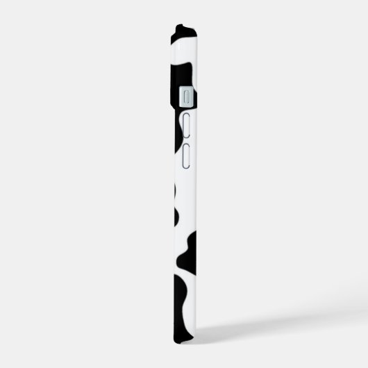 Zwarte en witte Koe iPhone 15 Case (Linkerkant)