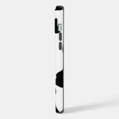 Zwarte en witte Koe iPhone Hoesje (Linkerkant)
