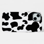 Zwarte en witte Koe iPhone Hoesje (Achterkant horizontaal)