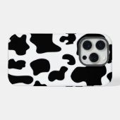 Zwarte en witte Koe iPhone Hoesje (Achterkant horizontaal)