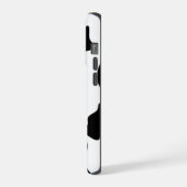 Zwarte en witte Koe iPhone Hoesje (Linkerkant)