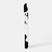 Zwarte en witte Koe iPhone Hoesje (Linkerkant)