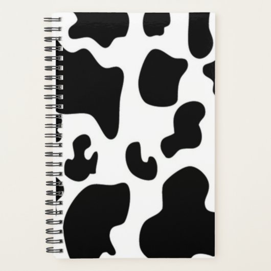 Zwarte en witte Koe Planner (Voorkant)