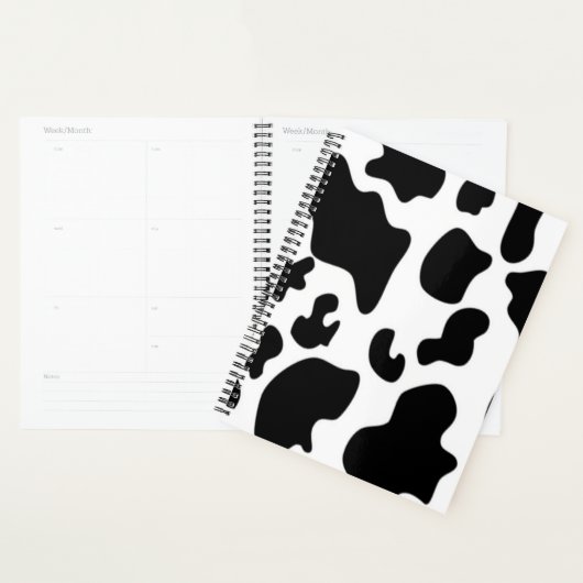 Zwarte en witte Koe Planner (Display)