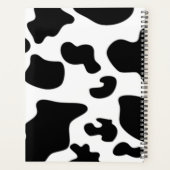 Zwarte en witte Koe Planner (Achterkant)