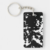 Zwarte en witte Koeienhuid Cowboy Sleutelhanger (Voorkant)