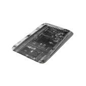 Zwarte en witte koffie in Montmartre, Parijs Badmat (Gekanteld)