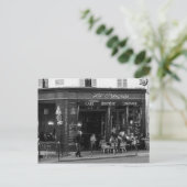 Zwarte en witte koffie in Montmartre, Parijs Briefkaart (Staand voorkant)