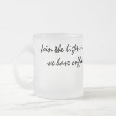 Zwarte en witte koffie matglas koffiemok (Links)
