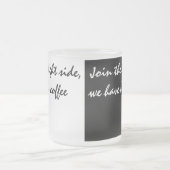 Zwarte en witte koffie matglas koffiemok (Center)