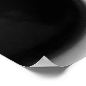 Zwarte en witte koffiebonen en een beker koffie va poster (Hoek)