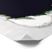  zwarte en witte konijn, Japanse kunst Poster (Hoek)