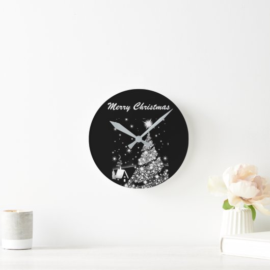 **ZWARTE EN WITTE KOOLSTOFCHRISTMEN** KLOKKEN (Huis)