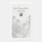 Zwarte en witte kristallen Salon Spa Servet (Voorkant)