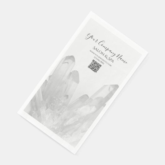 Zwarte en witte kristallen Salon Spa Servet (Hoek)