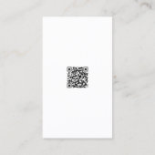 Zwarte en witte kristallen Salon Spa Visitekaartje (Achterkant)