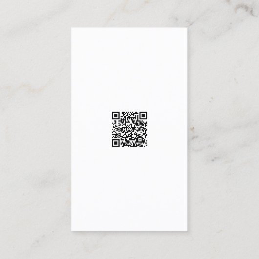 Zwarte en witte kristallen Salon Spa Visitekaartje (Achterkant)