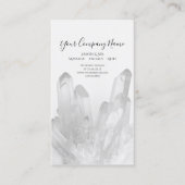 Zwarte en witte kristallen Salon Spa Visitekaartje (Voorkant)