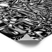 Zwarte en witte kubussen poster (Hoek)