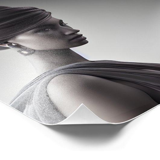 Zwarte en witte kunst foto afdruk (Hoek)