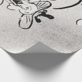 Zwarte en witte kunst Jane Avril van Toulouse Laut Cadeaupapier (Hoek)