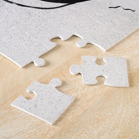 Zwarte en witte kunst Jane Avril van Toulouse Laut Legpuzzel (Zijkant)