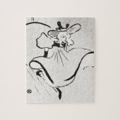 Zwarte en witte kunst Jane Avril van Toulouse Laut Legpuzzel (Verticaal)