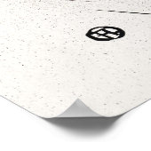 Zwarte en witte kunst Jane Avril van Toulouse Laut Poster (Hoek)