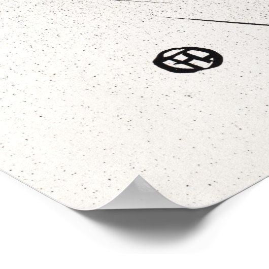 Zwarte en witte kunst Jane Avril van Toulouse Laut Poster (Hoek)