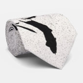 Zwarte en witte kunst Jane Avril van Toulouse Laut Stropdas (Opgerold)