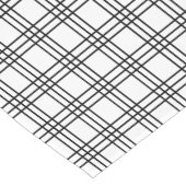 Zwarte en Witte landpatroonpatronen Korte Tafelloper (Hoek)