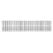 Zwarte en Witte landpatroonpatronen Korte Tafelloper (Horizontaal)