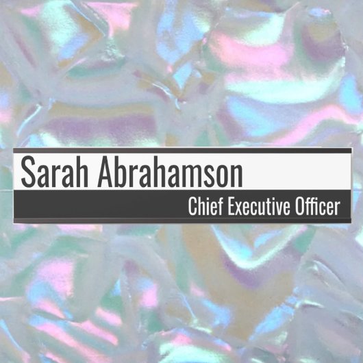 Zwarte en witte, langwerpige 10-inch Kantoor deurp Deurbordje