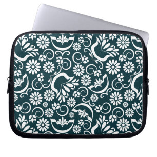 zwarte en witte laptophoes laptop sleeve